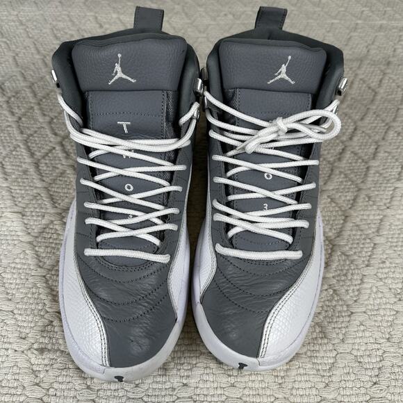 Air Jordan 12 Cool Grey Size 10 Pre-owned No Box Great Condition Fast Shipping - Picture 1 of 10